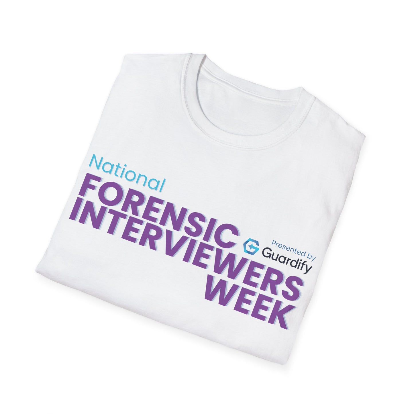 National Forensic Interviewers Week Tee, various colors.