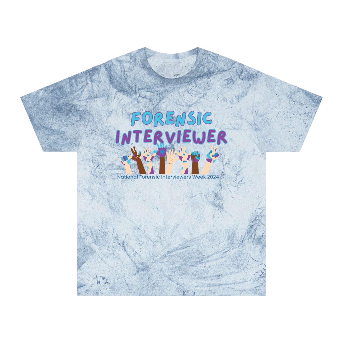 Forensic Interviewer Unisex Color Blast T-Shirt